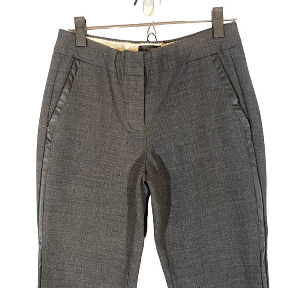 J. Crew Gray Campbell Wool Blend Slacks Office Attire Dress Pants Women Sz 2 - Picture 3 of 11